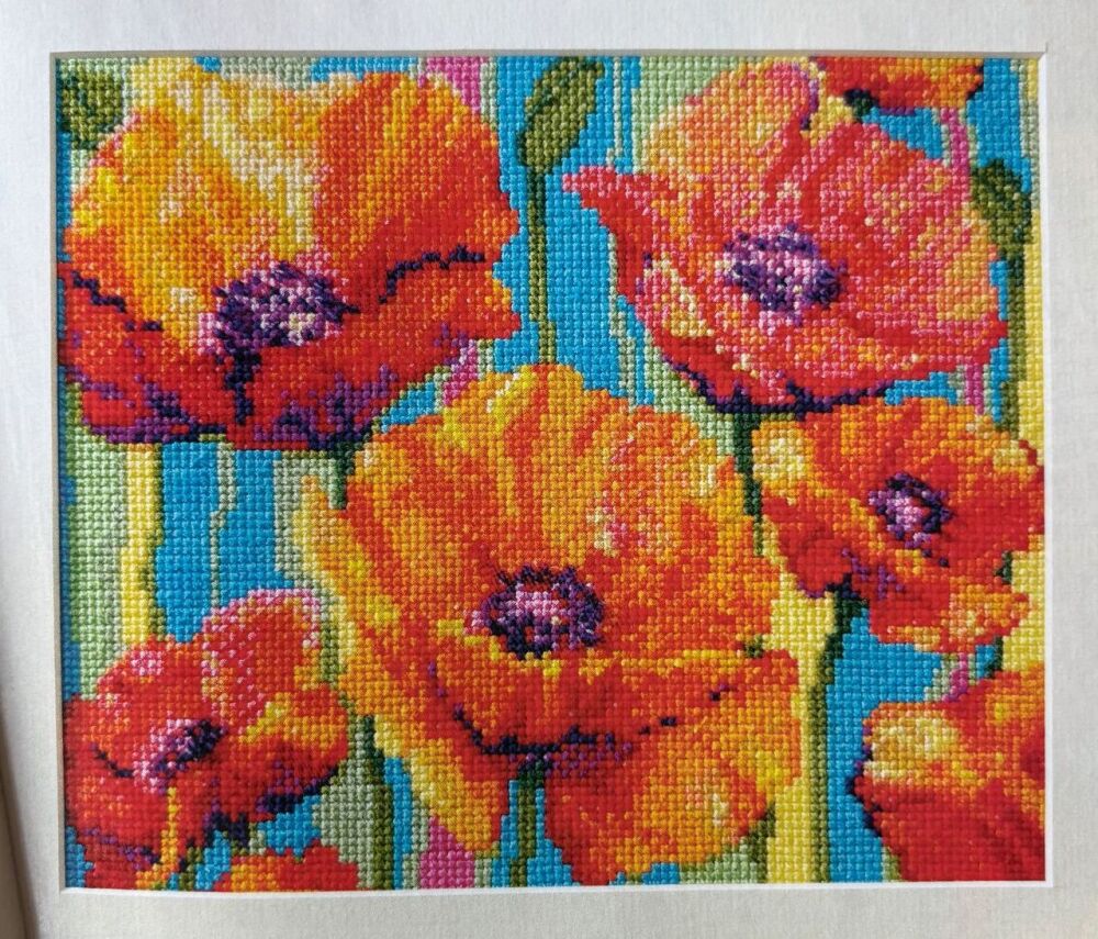 Dazzling Poppies ~ Cross Stitch Chart