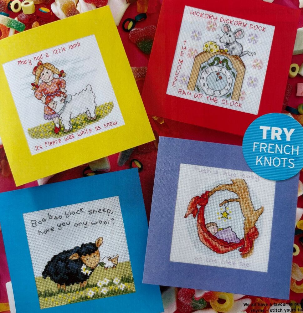 Nursery Rhyme Cards ~ Four Cross Stitch Charts