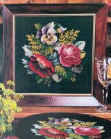 Antique Flowers ~ Needlepoint OR Cross Stitch Pattern