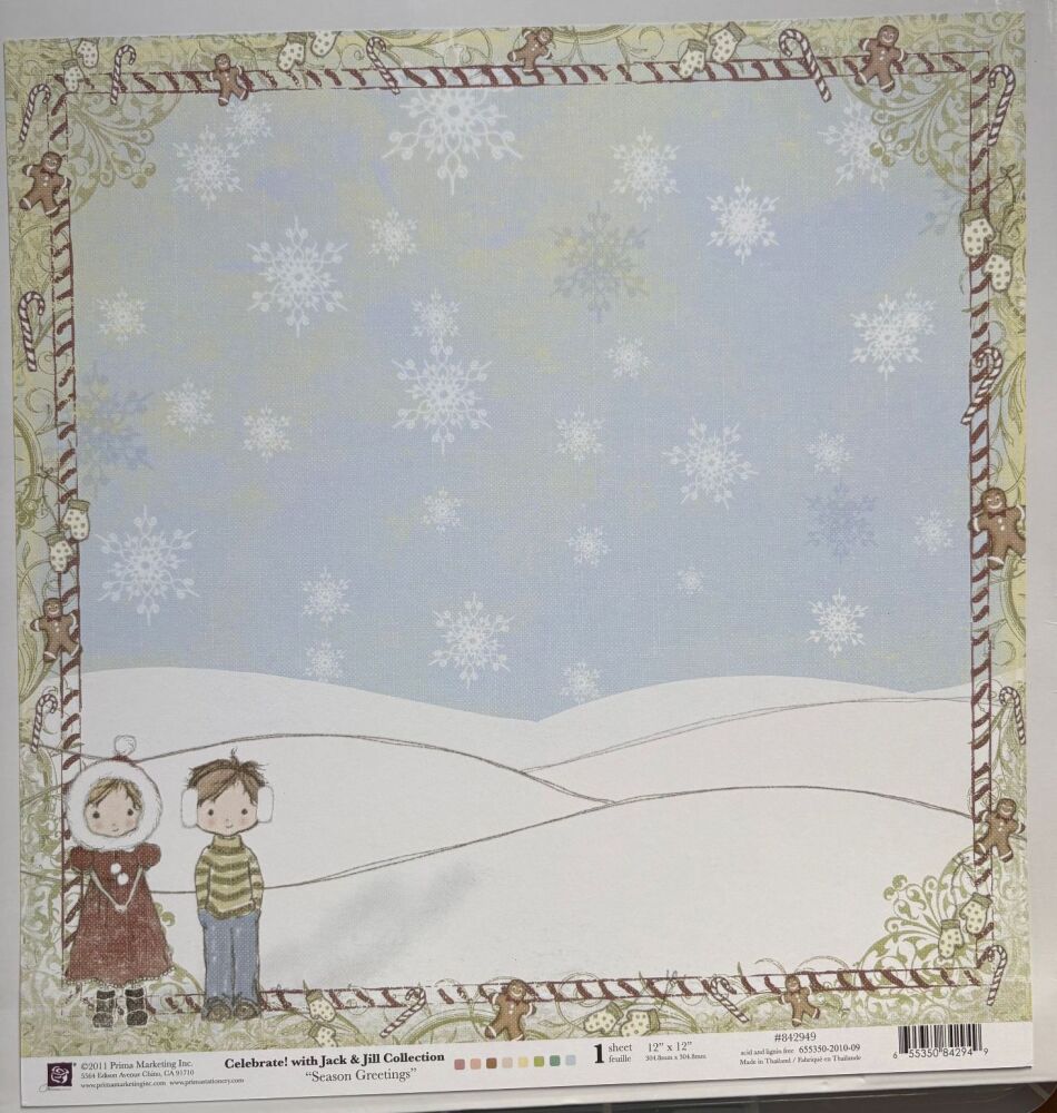 Prima Marketing ~ Celebrate! with Jack & Jill Collection ~ Season Greetings