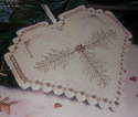 Calico Crossroads Christmas Heart Ornament ~ Counted Thread Embroidery