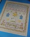 Spring Sampler with Lamb ~ Cross Stitch Chart