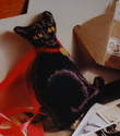 Lucky Black Cat Charm: Wedding / Good Luck ~ Needlepoint Chart