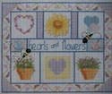 Hearts & Flowers Sampler ~ Cross Stitch Chart
