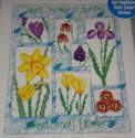 April Showers Spring Flower Sampler ~ Cross Stitch Chart