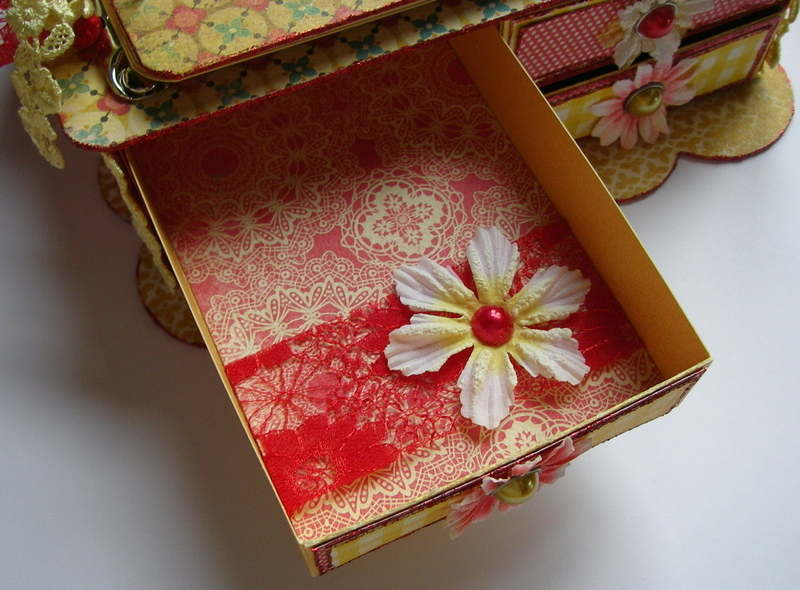 ooak handmade vintage friends gift memory jewellery box scrapbook photo ...