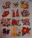 Flowers of the Month Sampler ~ Cross Stitch Chart