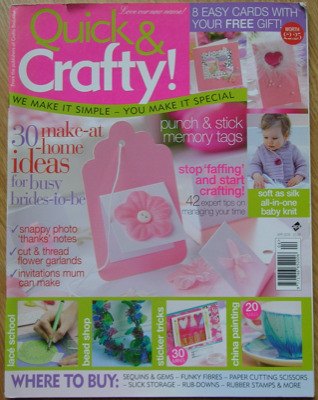 Quick & Crafty April 2005: Issue 04 ~ Papercrafting Magazine Wedding