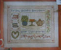 Teatime Celebration Sampler ~ Cross Stitch Chart