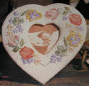 Floral Heart Shaped Photo Frame ~ Embroidery Pattern