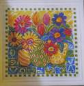 Colourful Summer Bouquets in Vases ~ Cross Stitch Chart