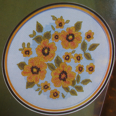 Black-Eyed Susan Flowers ~ Cross Stitch Chart