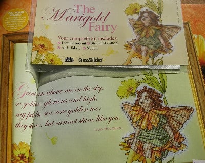 DMC Flower Fairies: The Marigold Fairy ~ Mini Cross Stitch Kit