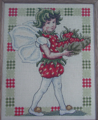 Strawberry Fairy ~ Flower Fairies ~ Cross Stitch Chart