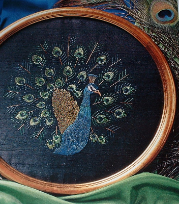 Stunning Peacock ~ Hand Embroidery Pattern