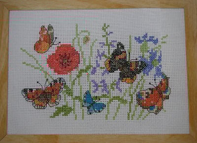 Butterflies & Wildflowers ~ Cross Stitch Chart