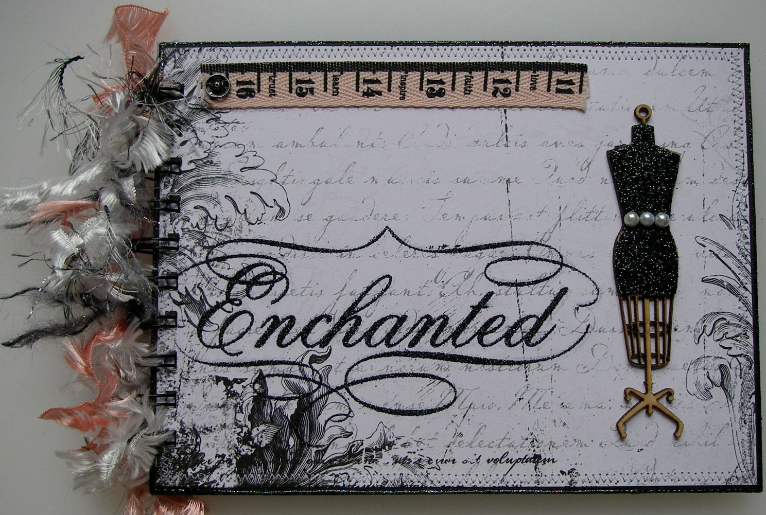 *enchanted* OOAK Handmade Journal Scrapbook Photo Memory Album