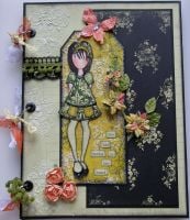 *she had Spring in her heart* OOAK Handmade A4 Scrapbook Photo Memory Album