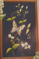 Silk embroidered Swallowtail Butterfly ~ Embroidery Pattern