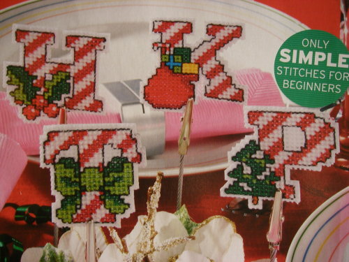 Christmas Candy Cane ABC Alphabet ~ Cross Stitch Charts