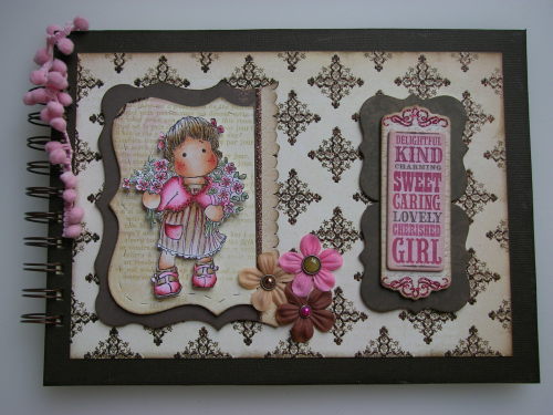 *cherished girl* OOAK Handmade Scrapbook Photo Memory Album