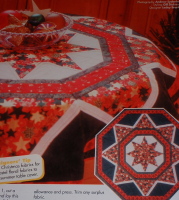 Octagonal Christmas Table Mat Patchwork Sewing Pattern