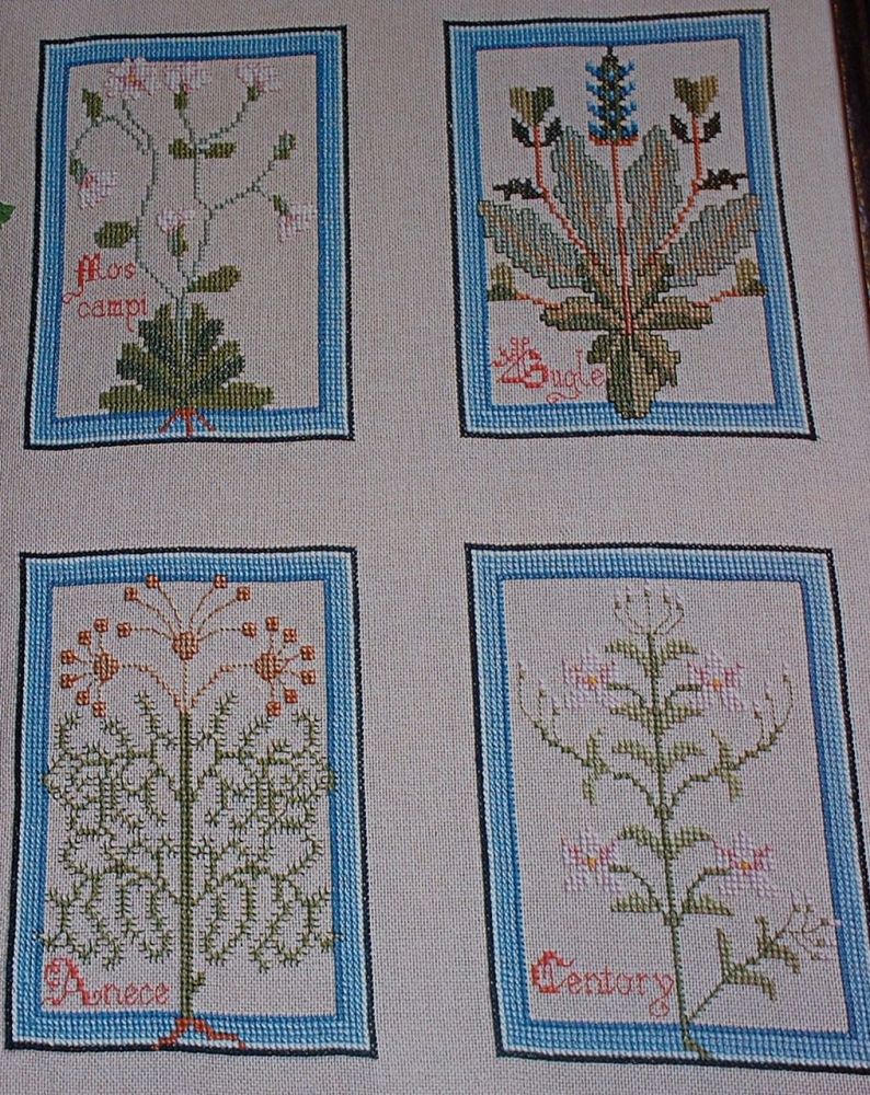 Medieval Herb Garden Sampler ~ Cross Stitch Chart