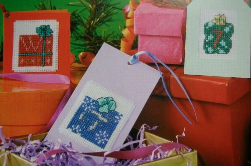 Christmas Gifts ABC Alphabet & 123 Numbers ~ Cross Stitch Charts