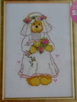Busy Bear: Wedding Bride ~ Cross Stitch Chart
