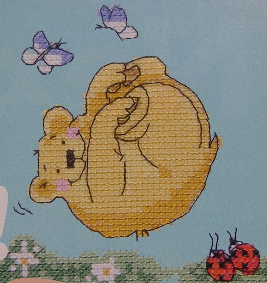 Bear Head Over Heels ~ Cross Stitch Chart