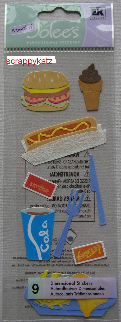 Jolee's Boutique - Fast Food: Nine Dimensional Stickers