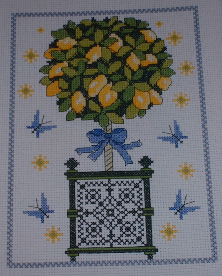Lemon Tree and Lemons ~ Three Cross Stitch Charts