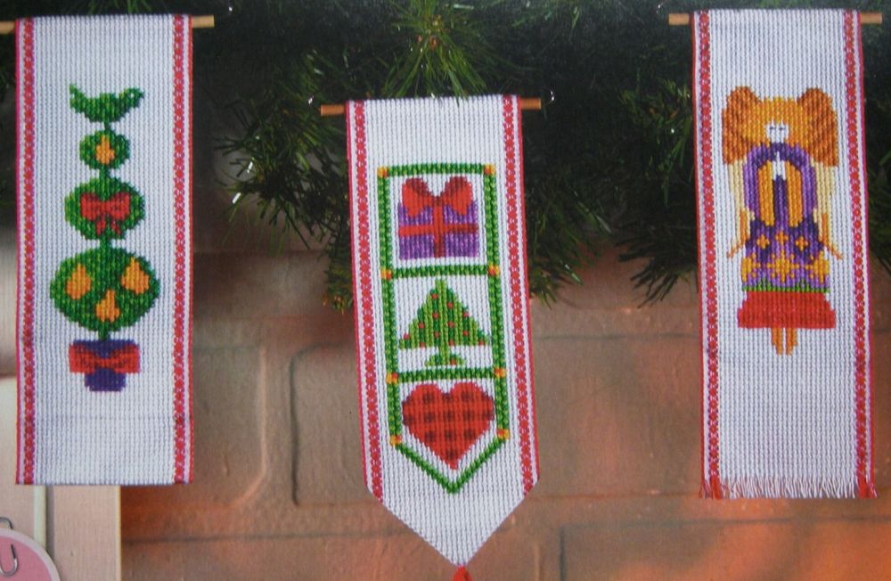 Six Christmas Bellpulls ~ Cross Stitch Charts