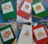 Christmas Puddings Around Europe Cards ~ Seven Cross Stitch Charts