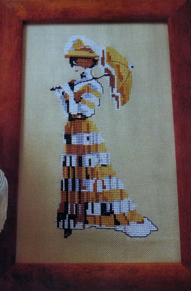 1900 Victorian Lady ~ Cross Stitch Chart
