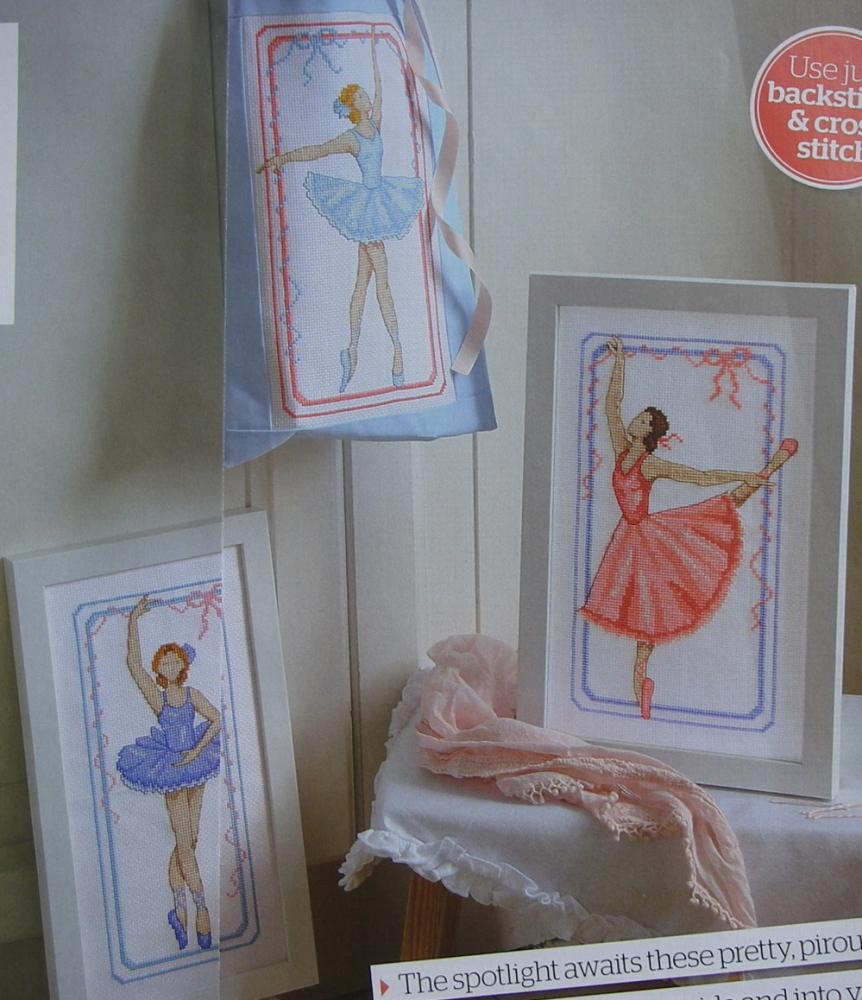 Three Pirouetting Ballerinas ~ Cross Stitch Charts