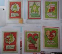 Homespun Christmas ~ Six Christmas Card Cross Stitch Charts