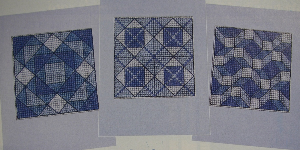 Patchwork Style Cards ~ Six Cross Stitch Charts