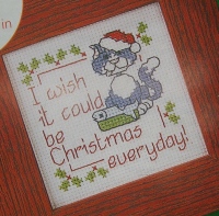 I Wish It Could Be Christmas Everyday ~ Cross Stitch Chart