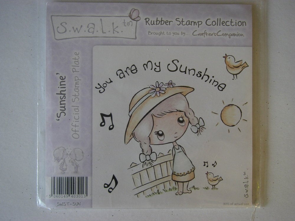 Crafter's Companion S.W.A.L.K. Sunshine ~ Rubber Stamp