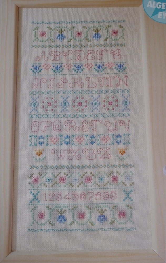 Pastel ABC Alphabet Band Sampler ~ Cross Stitch Chart