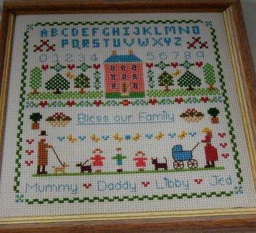 Koala Bear Baby Sampler ~ Cross Stitch Chart