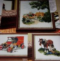 Three Old Fashioned British Rural Scenes ~ Cross Stitch Charts