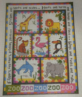 Zoo Animal Sampler ~ Cross Stitch Chart