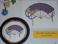 Oriental Imari Fan ~ Embroidery Pattern