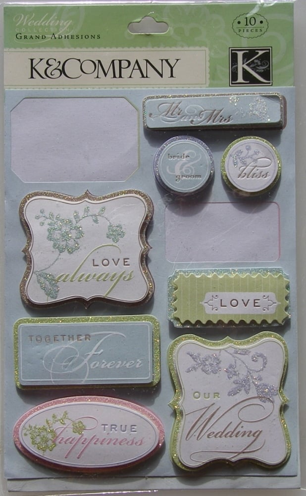 K&Company: Wedding Tags ~ Grand Adhesions Stickers
