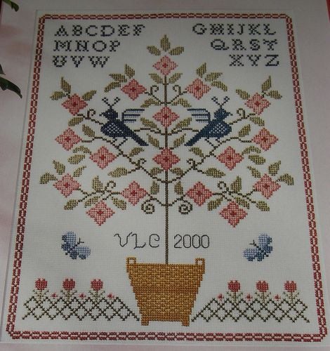 Flowering Tree Sampler ~ Cross Stitch Chart