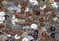 Spangles - silver plated, 2mm. Qty 10