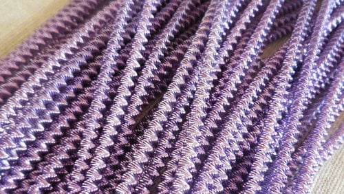 Large bright check purl, blue