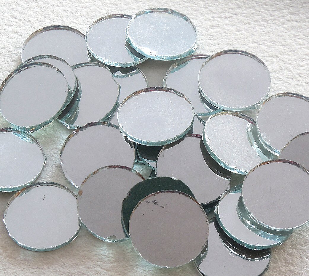 Round Shisha Mirrors (Qty 5, diameter 18mm)